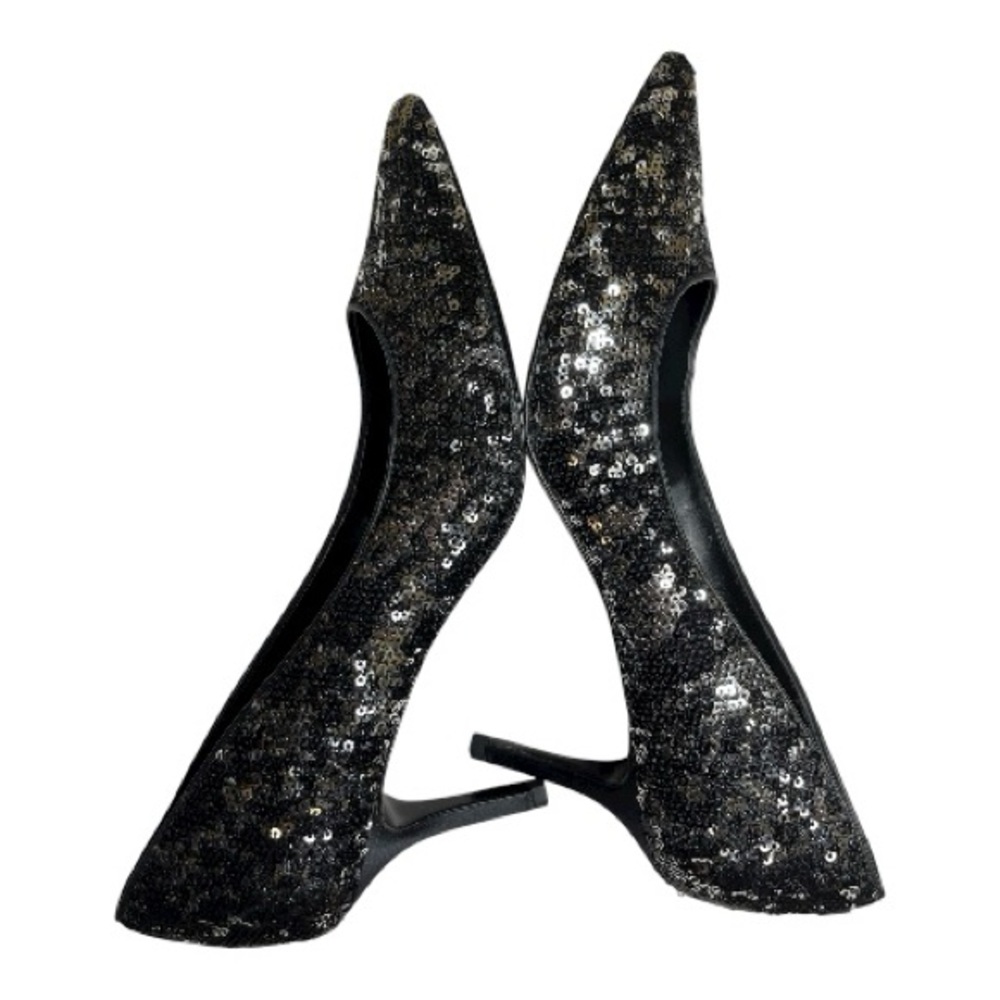 Lauren Ralph Lauren Glittering Black Heels - Picture 3 of 5